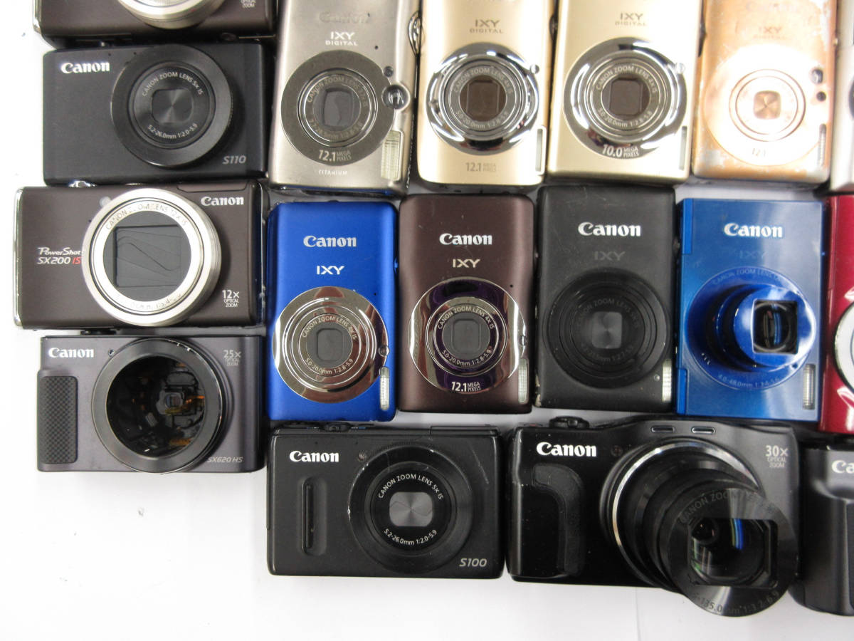 (2474)ジャンク カメラ Canon PowerShotG10 IXY10S IXYDIGITAL920IS 等 キヤノン まとめて 大量セット 55台 動作未確認 同梱発送不可_画像3