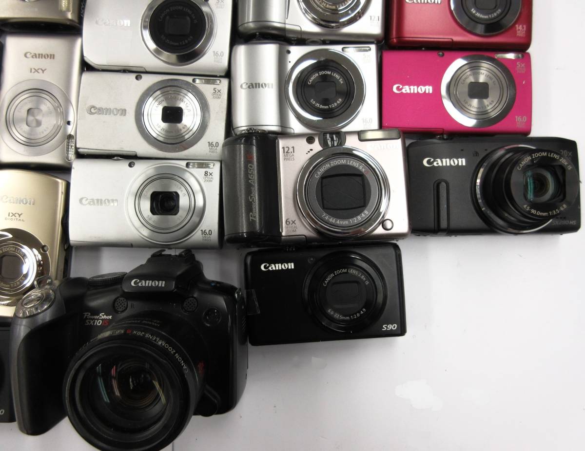 (2474)ジャンク カメラ Canon PowerShotG10 IXY10S IXYDIGITAL920IS 等 キヤノン まとめて 大量セット 55台 動作未確認 同梱発送不可_画像7