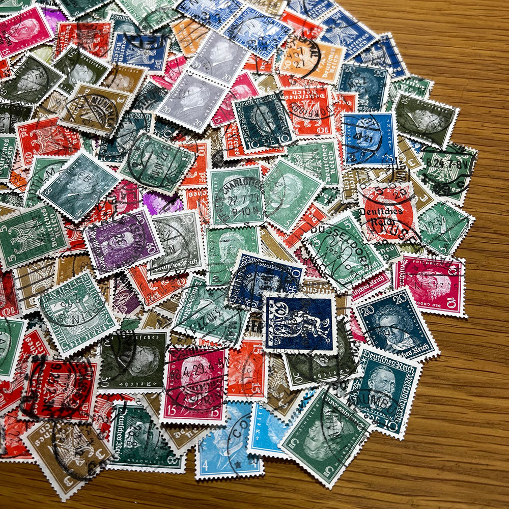 466【ドイツ】1924年～使用済み切手200枚大量まとめてロット！希少！！_画像8