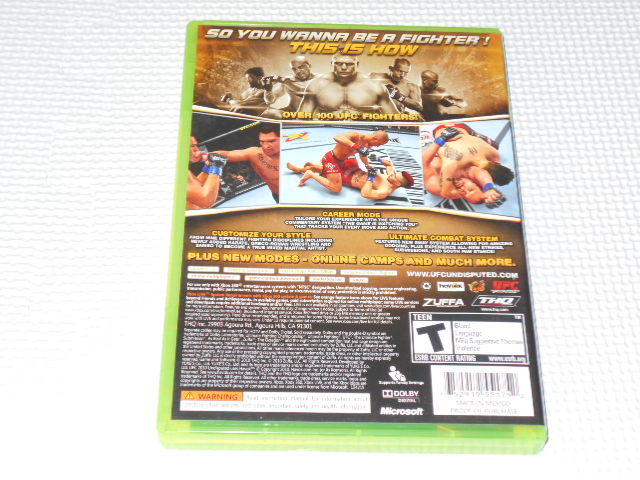 xbox360★UFC UNDISPUTED 2010 海外版★箱付・説明書付・ソフト付_画像2