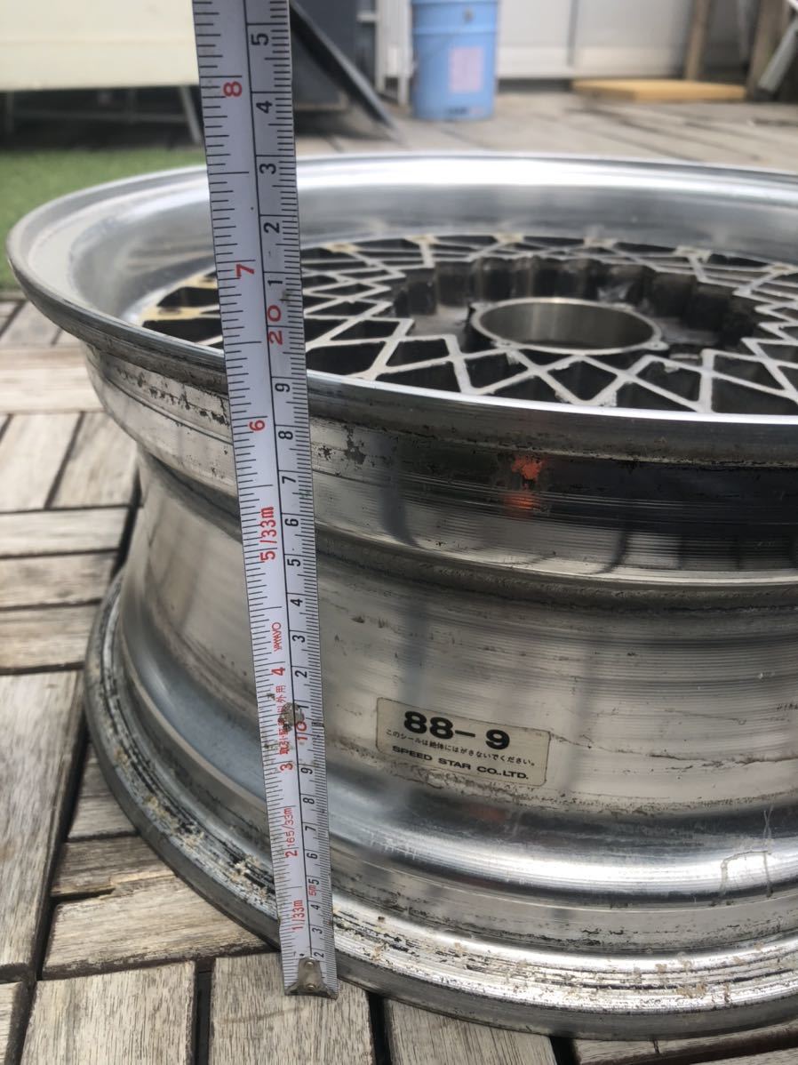 当時物 SSR スピードスター EX-C 15インチ 6.5j pcd114.3 Bタイプ 深リム フォーミュラメッシュ ロンシャン ハコスカ ケンメリ