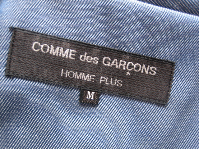 レア AD1997 90s ビンテージ COMME des GARCONS HOMME PLUS コムデギャルソンオムプリュス カバーオール ブルゾン ジャケット M 日本製_画像9