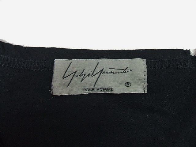 2-0510S♪ Yohji Yamamoto HN-T37-882-3-03 High Gauge Tearwear T-shirt 半袖Ｔシャツ ブラック ヨウジヤマモト F85753_画像3
