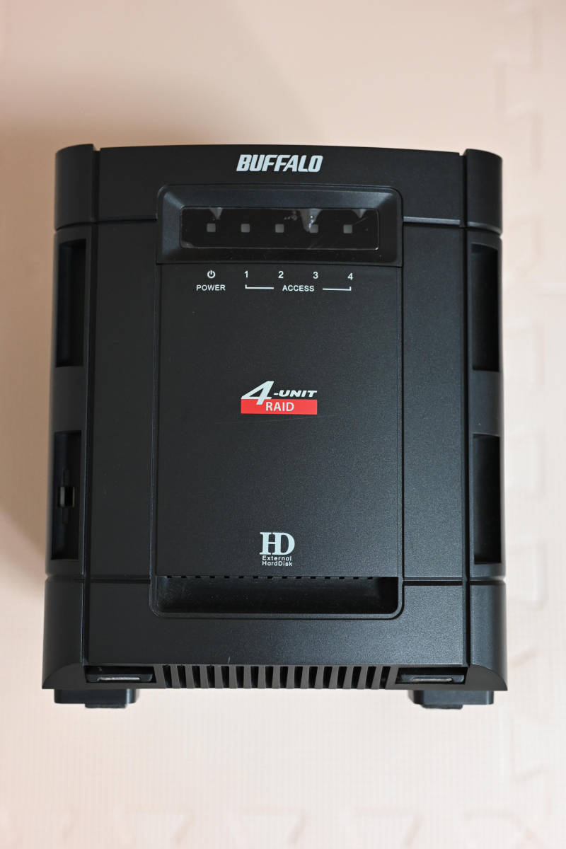 完動品】BUFFALO eSATA&USB2.0 HDD RAID 1TB HD-Q1.0TSU2/R5 パソコン ...