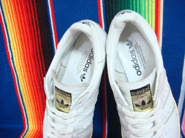 復刻モデル■adidas■SUPERSTAR 80s DLX■スーパースター■US8■26cm■アディダス■白ホワイトレザー■靴■S1607■_画像6