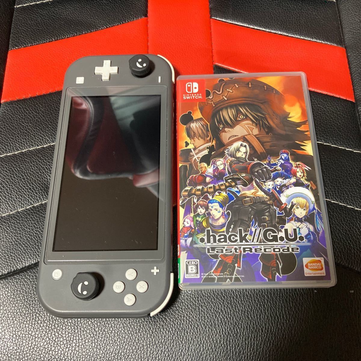 ニンテンドースイッチライトグレーとhack//G.U.中古セット