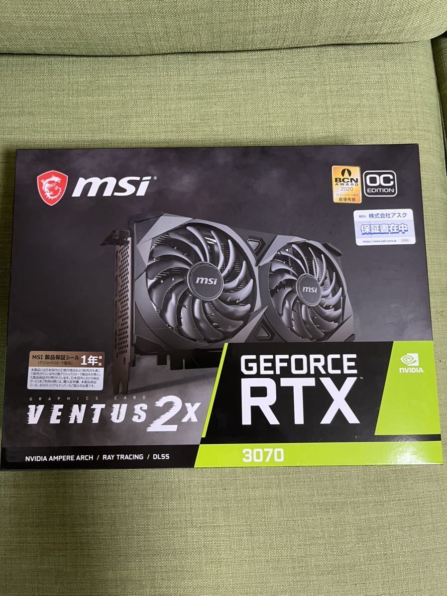 【1円スタート★】【nonLHR】msi RTX3070 ventus OC_画像1