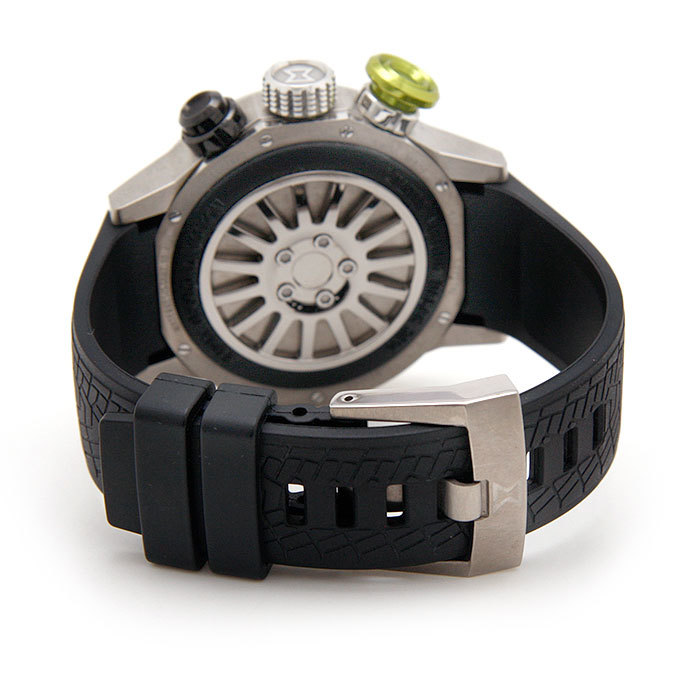 中古美品 エドックス 腕時計 EDOX クロノラリー クロノダカールⅢ QZ 10303-TIN-NV 1000本限定 ラバー ブランド腕時計 メンズウォッチ