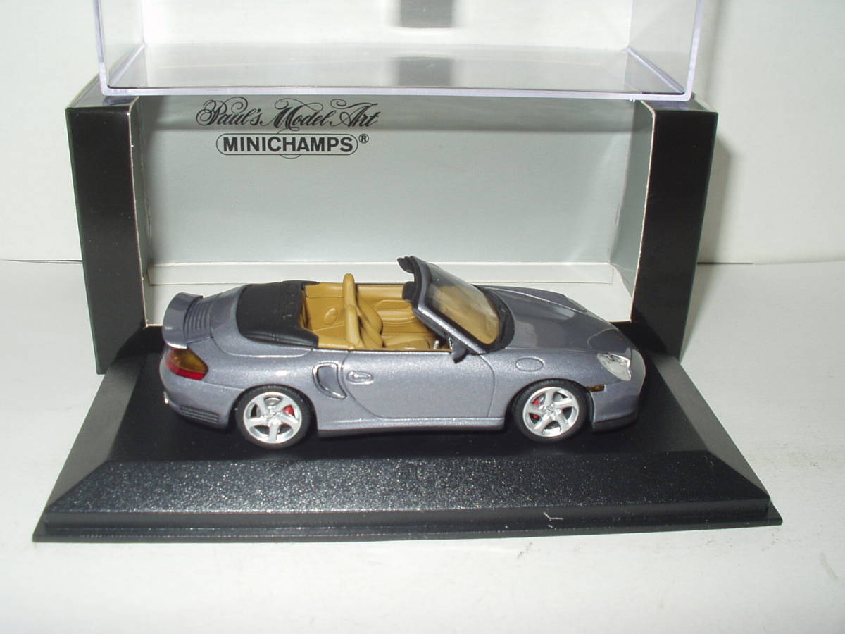 PMA Porsche 911 Turbo Cabriolet 2003 / ミニチャンプス 2003 ポルシェ 911 ターボ カブリオーレ ( 1:43 ) グレーメタリック_画像7