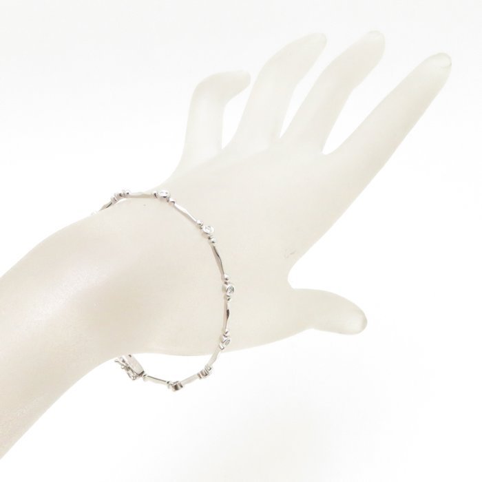 ダイヤモンドブレスレット K18WG ダイヤモンド0.20ct ホワイトゴールド