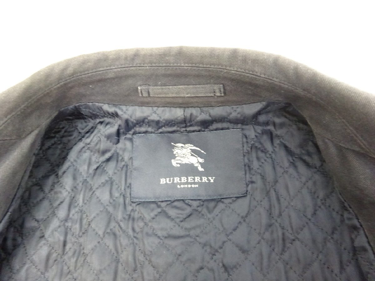 【H-8486】バーバリーロンドン Burberry LONDON ジャケット ネイビー系 綿80％ 羊毛20％【千円市場】_画像3