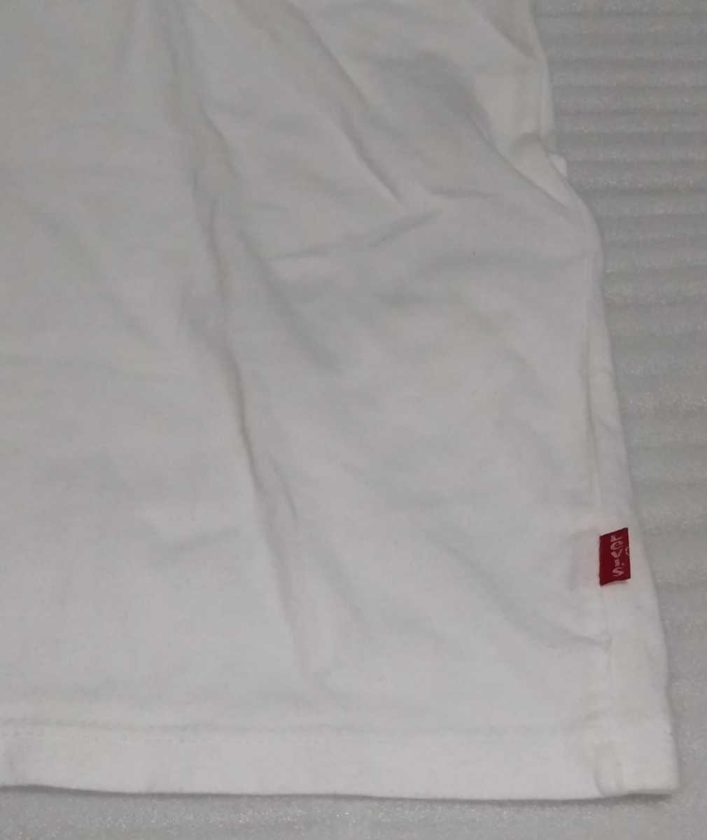 未使用 LEVI'S LEVIS リーバイス半袖バットウイング ロゴTシャツ トップス ティー ホワイト白レッド赤メンズ サイズL ジャパンXL 177830140_※レッドタブがあります。