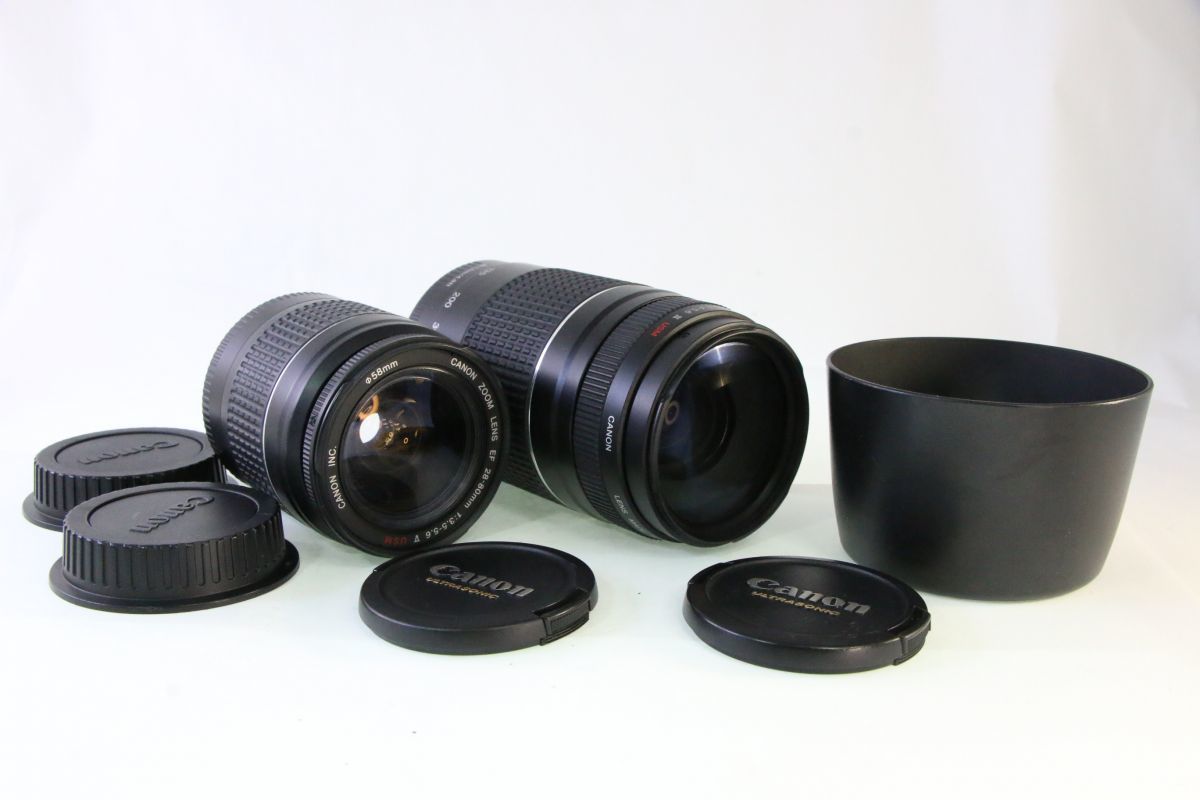 最新情報 海外最新 レンズセット キヤノン Canon EF 75-300mm F4-5.6 III USM 28-80mm F3.5-5.6 V 大カビ PPP 336 nokhookdesign.net nokhookdesign.net