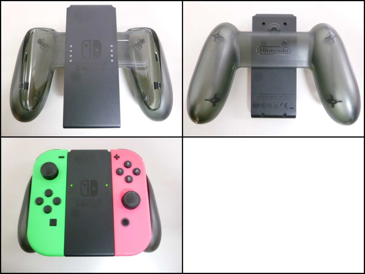 初期化済 Nintendo Switch 本体 ドック ACアダプタ Joy-Conグリップ セット ニンテンドースイッチ 任天堂 簡易動作確認済 w349_画像8
