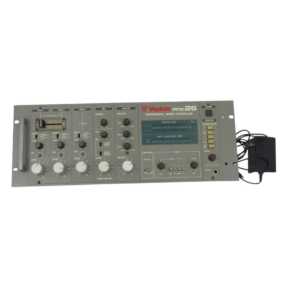 1円~】 Vestax ベスタクス DJミキサー PMC26 ロータリーミキサー