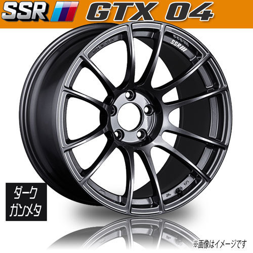 ホイール新品 4本セット SSR GTX04 ダークガンメタ スピ－ドスター 18インチ 5H100 8.5J+44 業販4本購入で送料無料 保証書付_画像1