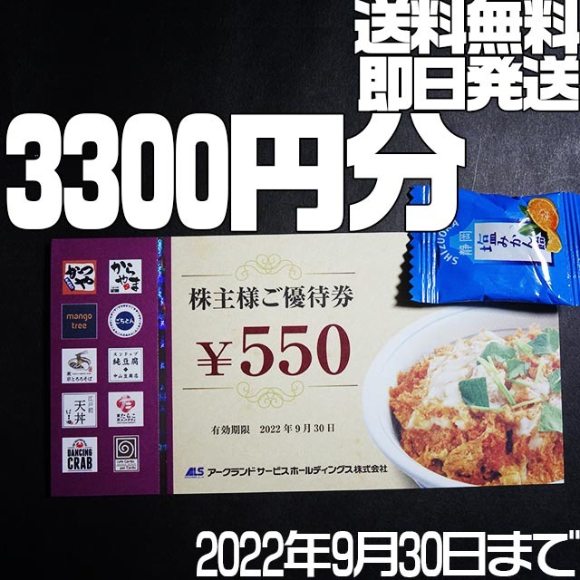 3300円分 即発送 アークランドサービス 株主優待券 かつや 2022年9月30 3300円分 即発送 アークランドサービス 株主優待券 かつや 2022年9月30