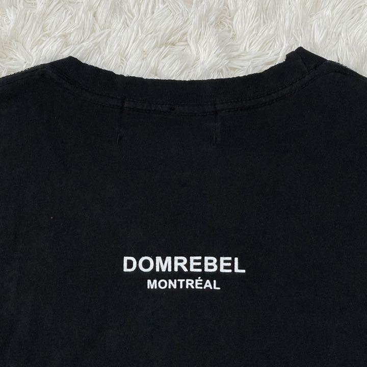 DOMREBEL ドムレーベル】 Tシャツ コットン カットオフ パンクロック