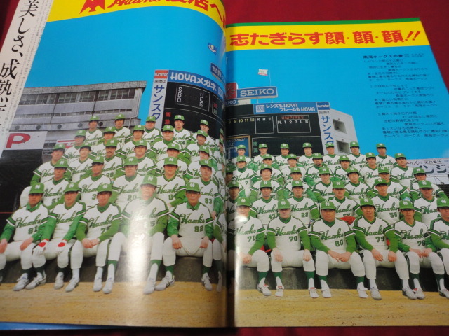 [ Professional Baseball ] southern sea Hawk s* fan book 1982