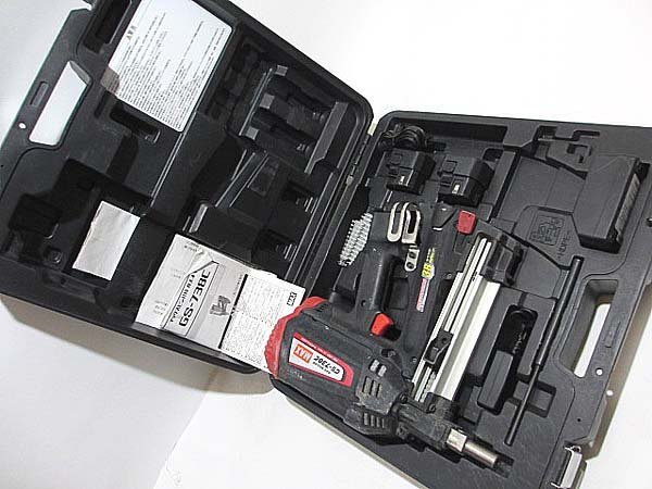 ☆MAX マックスピン打機ガスネイラ GS-738C ◇バッテリー×2 interadi.com