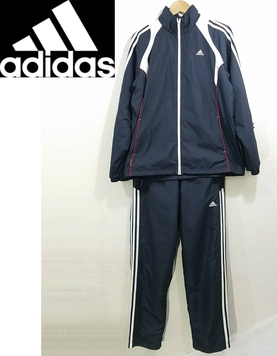 誠実 送料710円~(即決は送料無料)adidasジャージ上下セットアップM