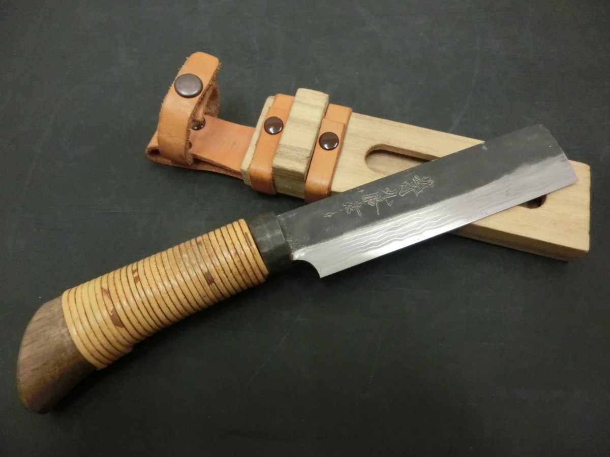 品 越前丸勝 浅井正美 両刃 鉈 全長23.5cm なた ナタ | sweatreno.com