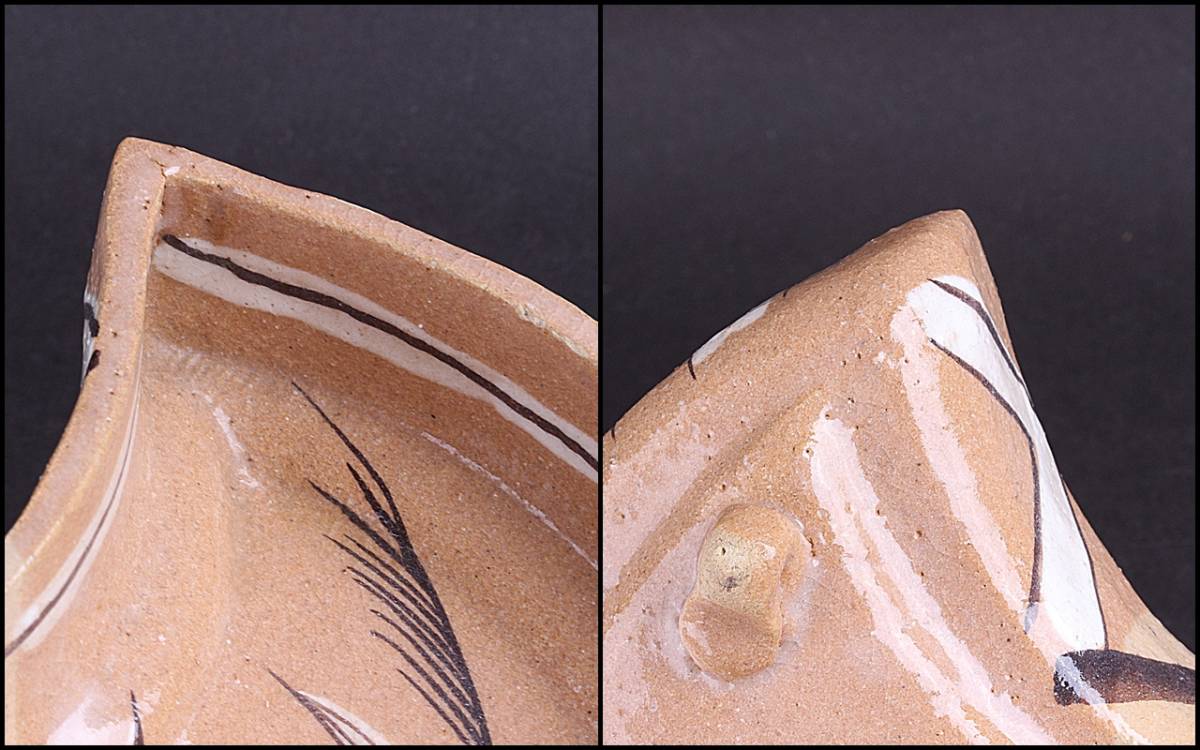 隆庵 織部焼三日月形足付向付9客揃骨董 懐石道具美品 本物保証品日本代购 买对网 隆庵 織部焼三日月形足付向付9客揃骨董 懐石道具美品 本物保証品日本代购 买对网