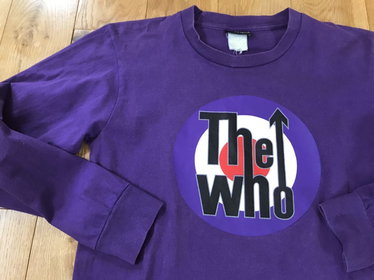 送料¥198 the WHO ザフー　ターゲットマーク長袖ロンTシャツSくらいビンテージ_画像1