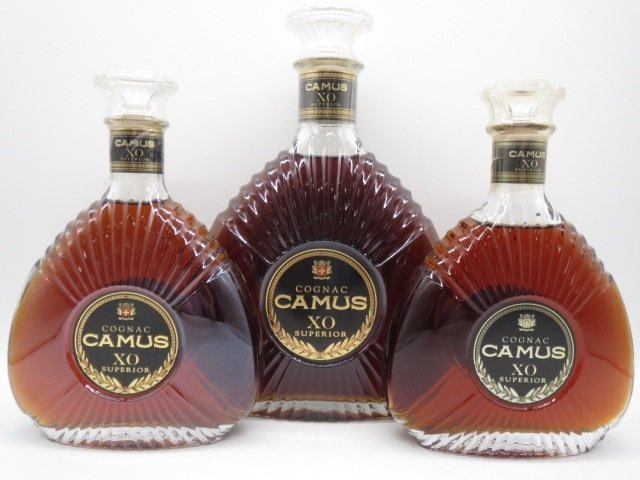 低反発 腰用 【古酒・未開栓】 CAMUS Cognac XO SUPERIOR 3本セット