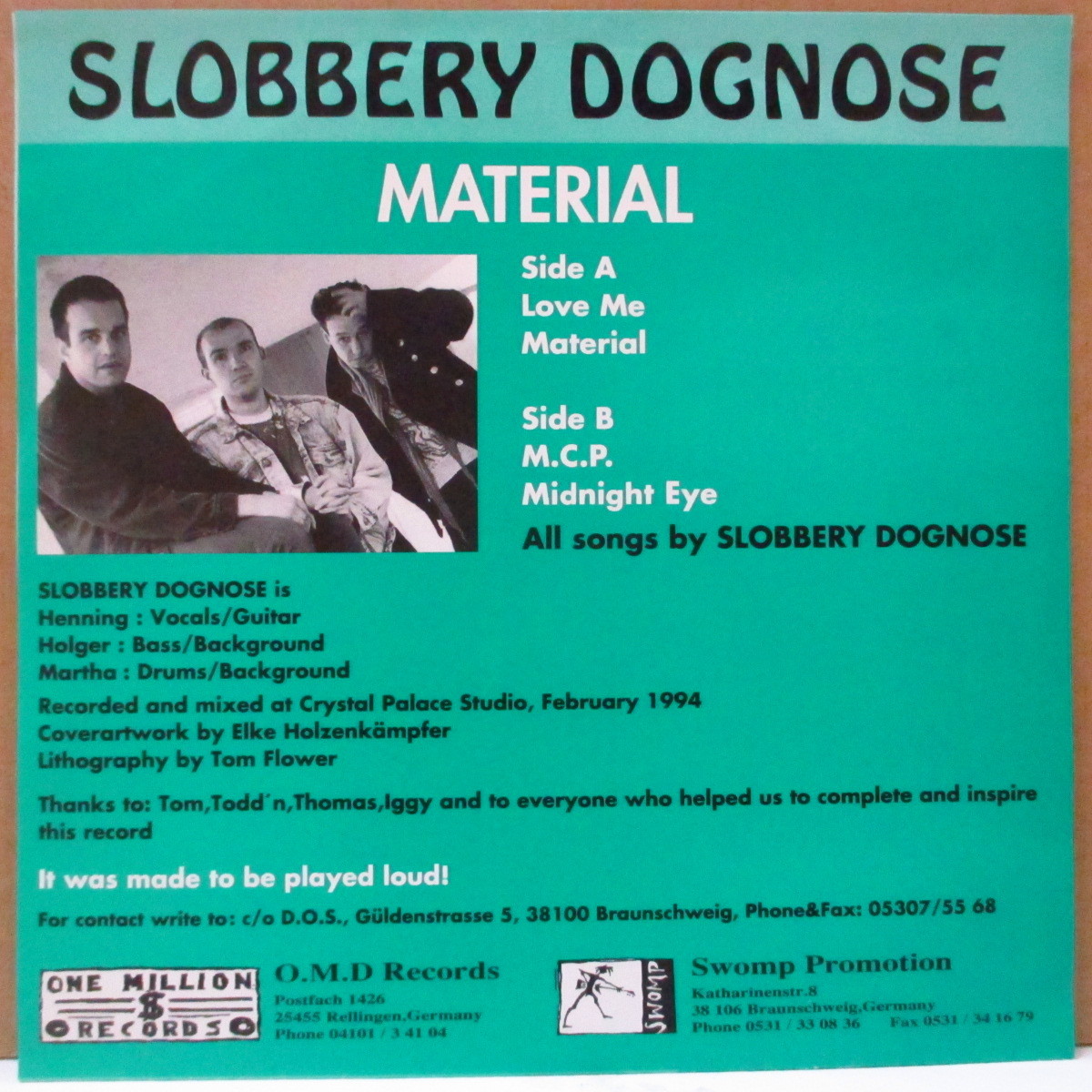 SLOBBERY DOGNOSE-Material +3 (German Limited Clear Green Vin_画像2