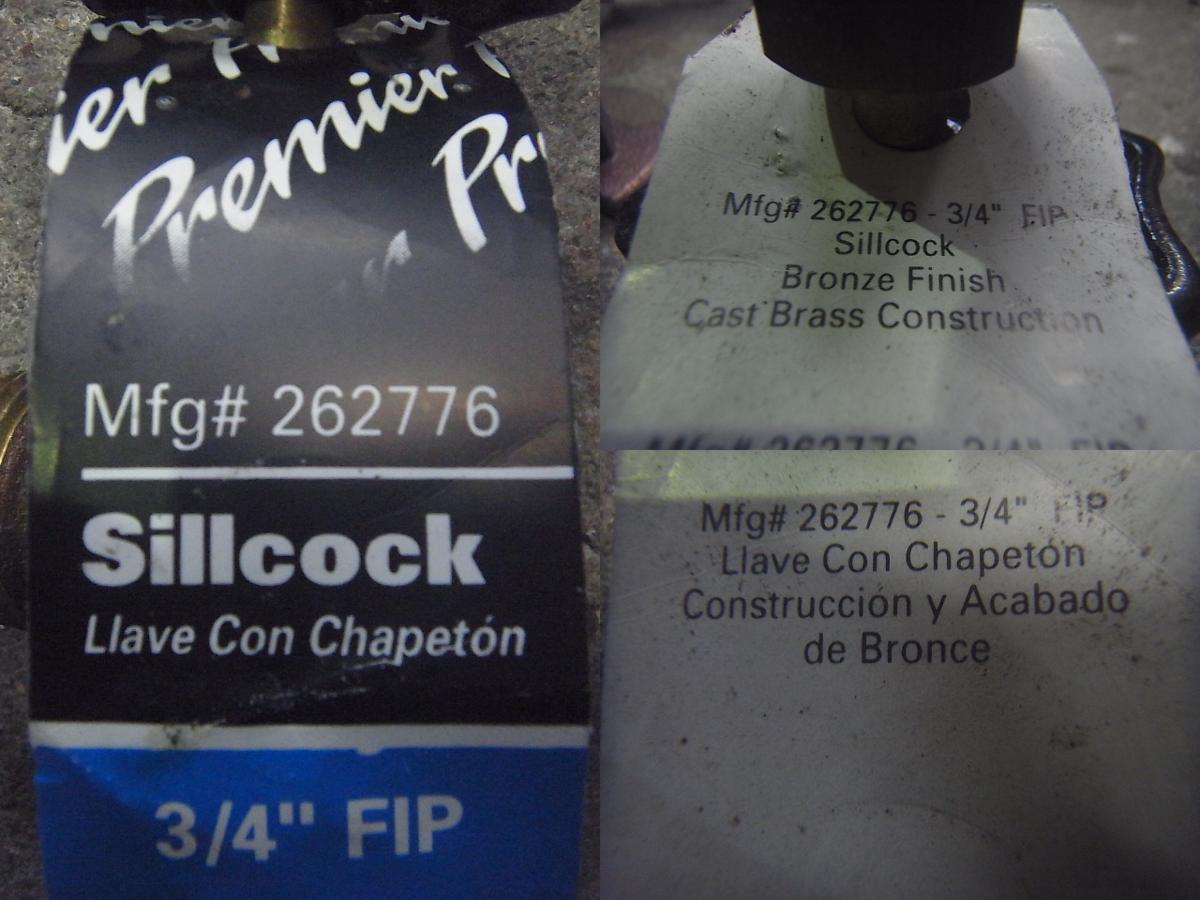 16-932 Premier Sillcock Mfg # 262776 3/4” FIP バルブ クルーザー、ヨット、プレジャーボート、漁船、マリーナさん等 未使用品_画像3