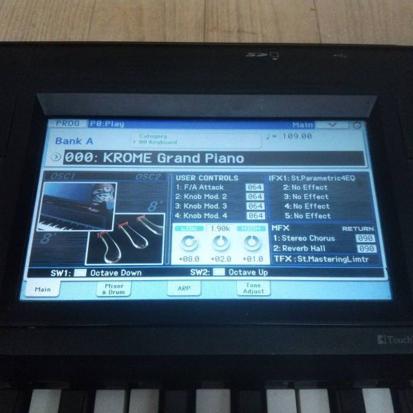 J828-U25-419 KORG コルグ KROME クローム 61鍵盤 キーボード