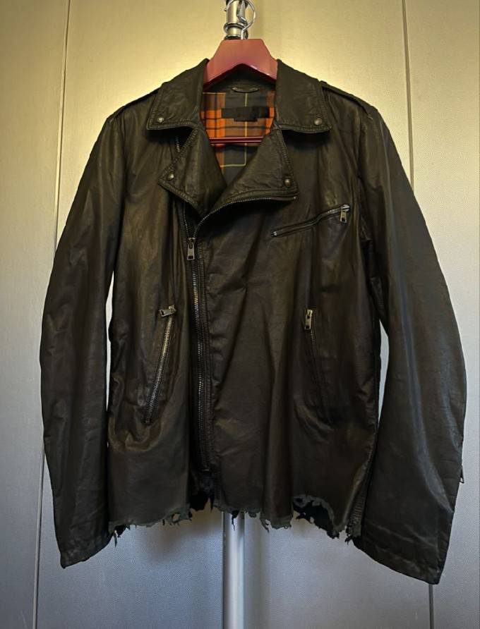 *ALEXANDER MCQUEEN leather jacket leather jacket rider's jacket black 