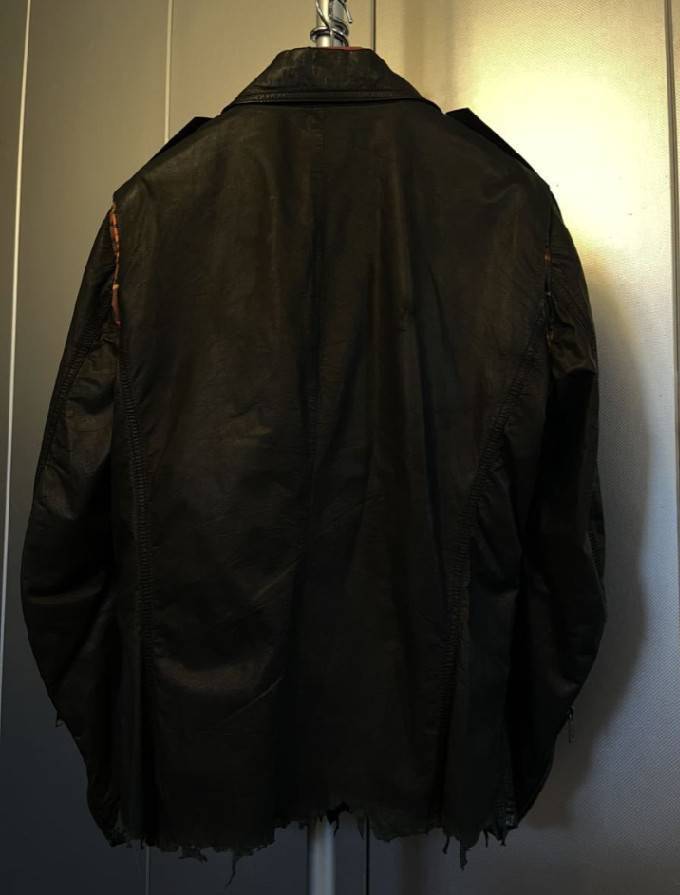 *ALEXANDER MCQUEEN leather jacket leather jacket rider's jacket black 