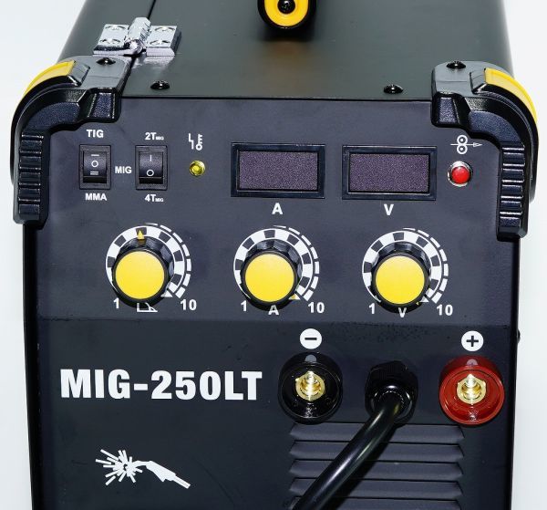 ハイスペック！複合マルチ インバーター式半自動溶接機 MIG-250LT！MIG MAG TIG MMA 単相100V/200V共用 鉄 ステン アルミ MIG250LT MIG250!_画像6