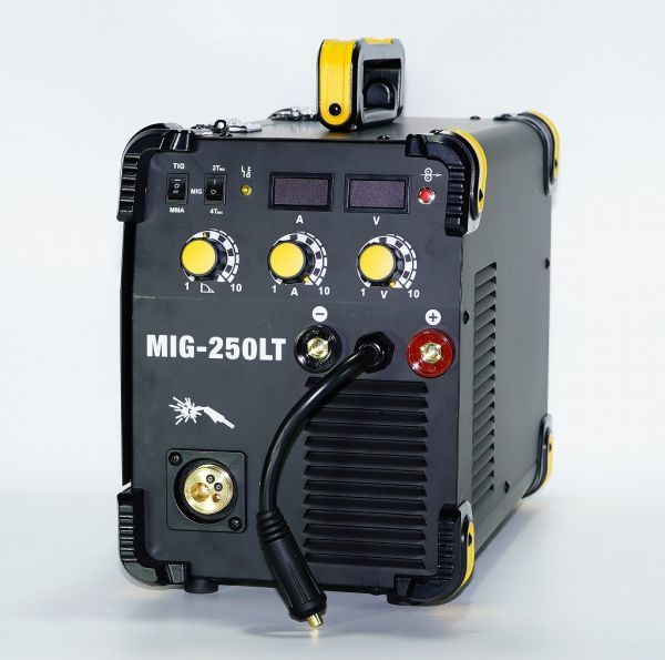 ハイスペック！複合マルチ インバーター式半自動溶接機 MIG-250LT！MIG MAG TIG MMA 単相100V/200V共用 鉄 ステン アルミ MIG250LT MIG250!_画像2