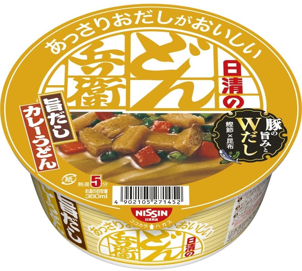 日清■あっさりおだしがおいしいどん兵衛 旨だしカレーうどん 74g×12個■日清食品_画像1