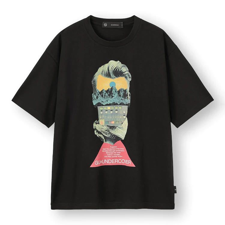 ②2021 UNDERCOVER GU ビッググラフィックTシャツ 黒 S