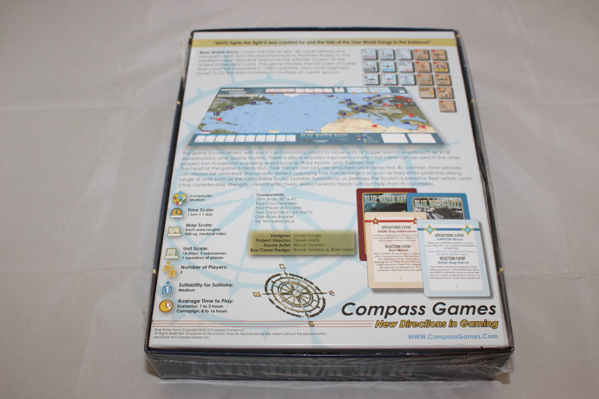 Compass Games)BLUE WATER NAVY 80年代のNATO vs ソ連海軍、日本語訳付