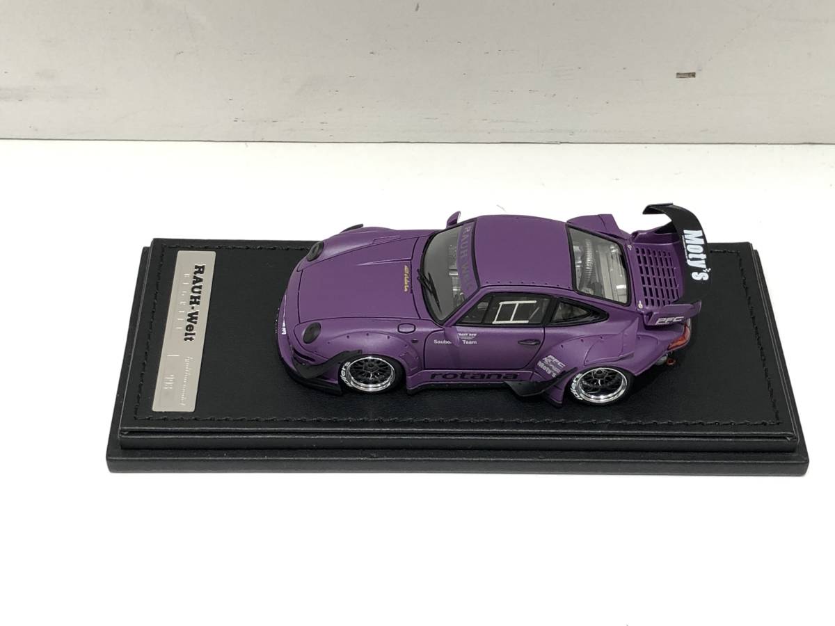 120 F)　ignition model(イグニッションモデル） 1/43　IG2174　RWB 993 Matte Purple（マットパープル） 中古_画像2