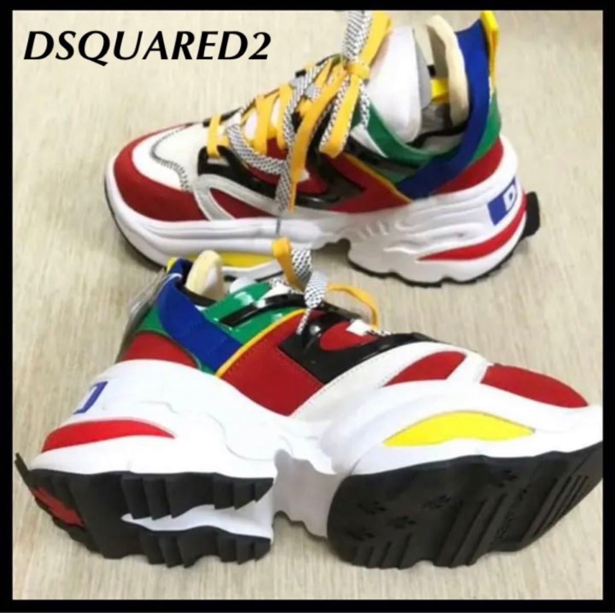新品】ディースクエアード DSQUARED2ジャイアントスニーカー 新品】ディースクエアード DSQUARED2ジャイアントスニーカー