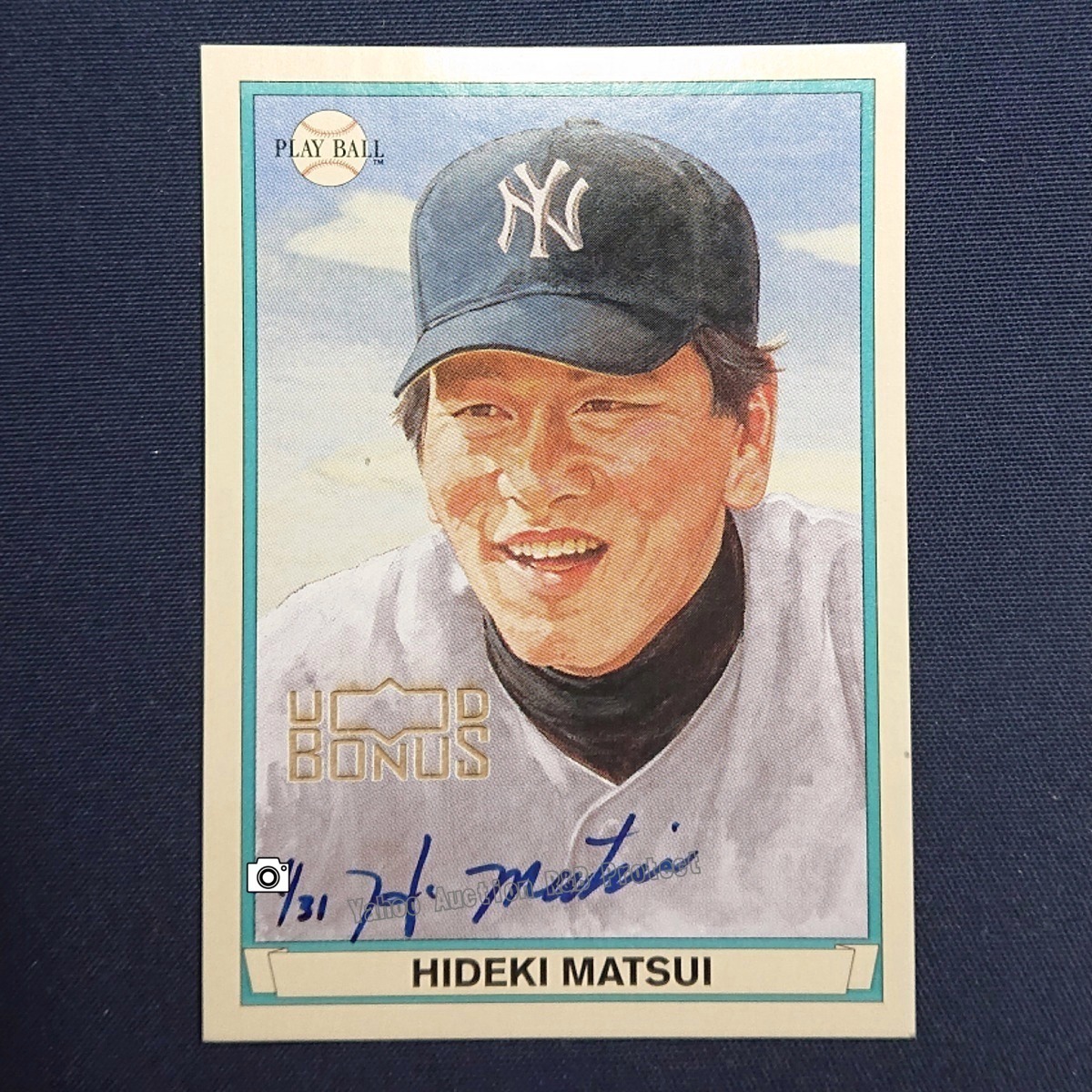 ◆【31枚限定 Auto card】 Hideki Matsui 2003 Upper Deck Series2 UD Playball　◇検索：松井秀喜 直筆サイン UD Bonus New York Yankees