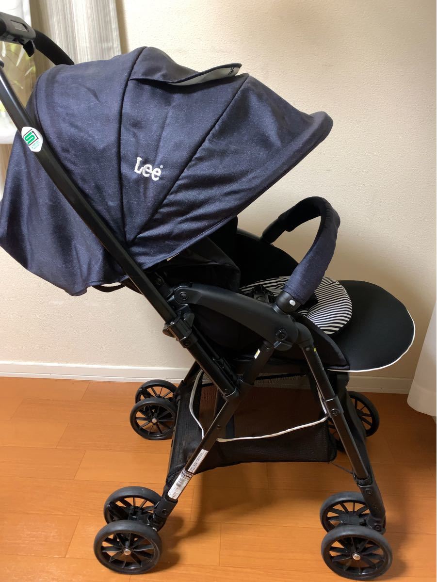 【美品】Lee ベビーカーライトクルーズ デニムネイビー