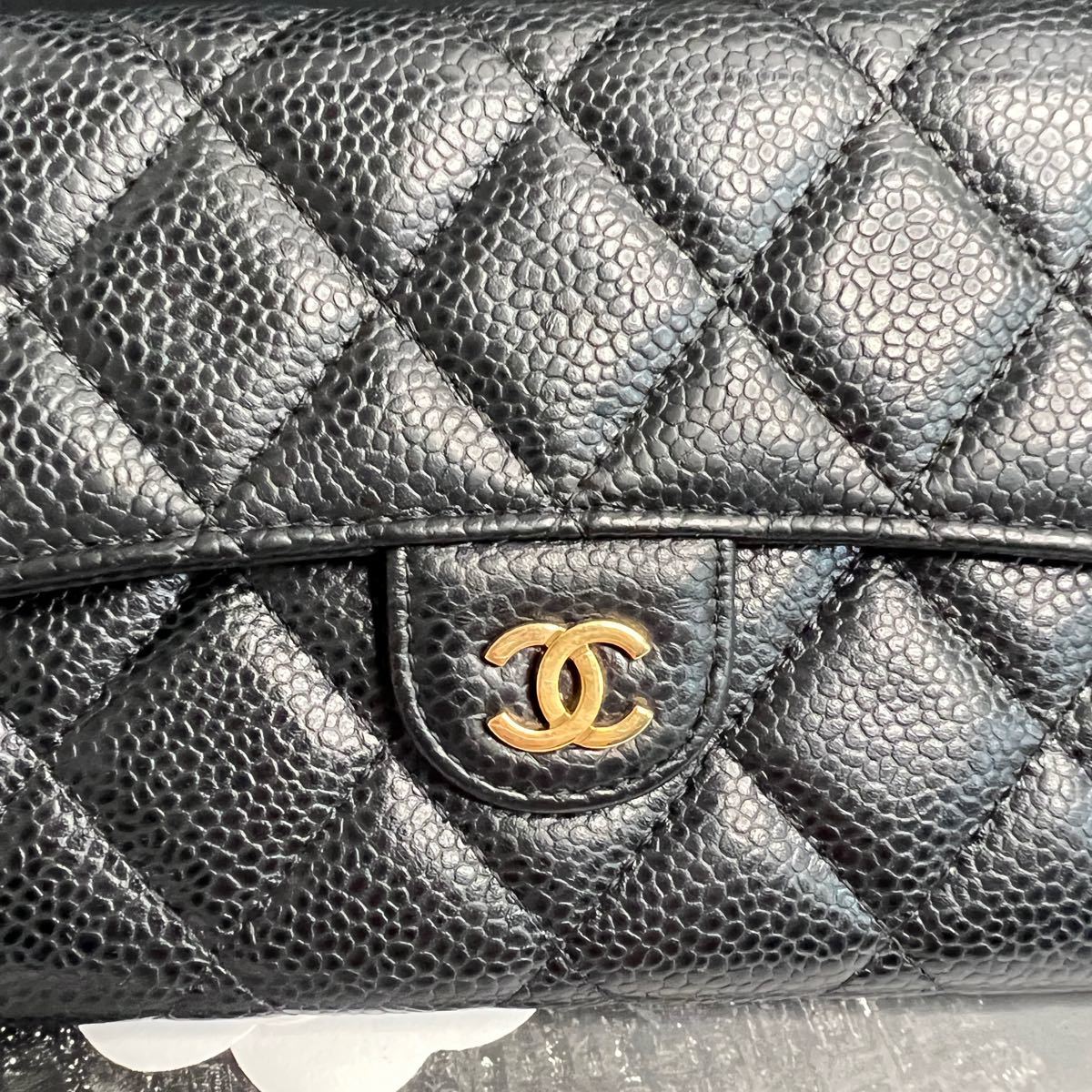 CHANEL シャネル【美品】タイムレス クラシック マトラッセ 長財布