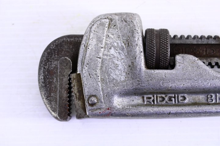 ●RIDGID/リジッド 814 アルミストレートパイプレンチ 350mm 14【10739262】_画像6