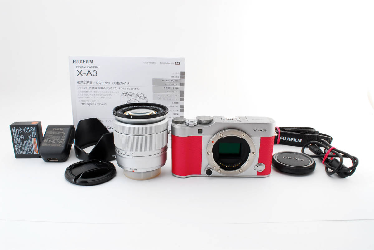 2021春の新作 【美品】FUJIFILM X-A3 ミラーレス一眼カメラ レンズ