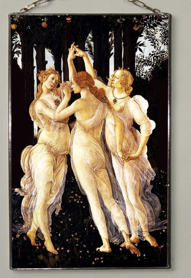 サンドラ・ボッティチェリSandro Botticelli -Primavera- ステンドグラス アートガラス
