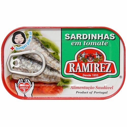 サルジンニャス　（イワシのトマトソース漬け）　ラミレス 125g 非常食 保存食 長期保存_画像1