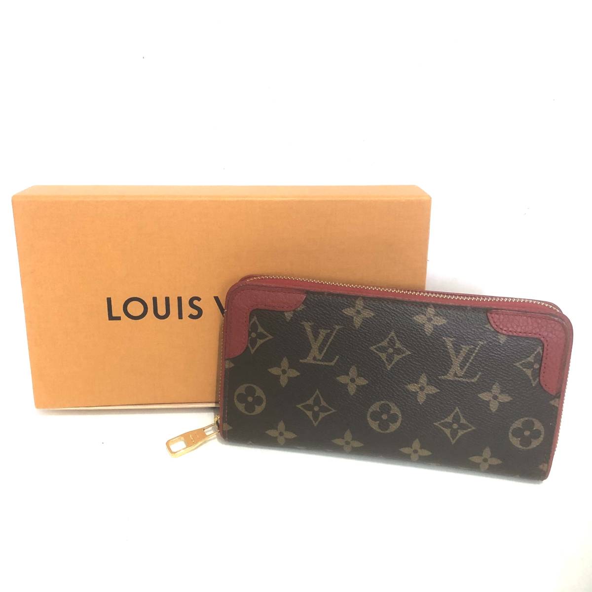 美品 ルイヴィトン LOUIS VUITTON モノグラム ジッピーウォレット