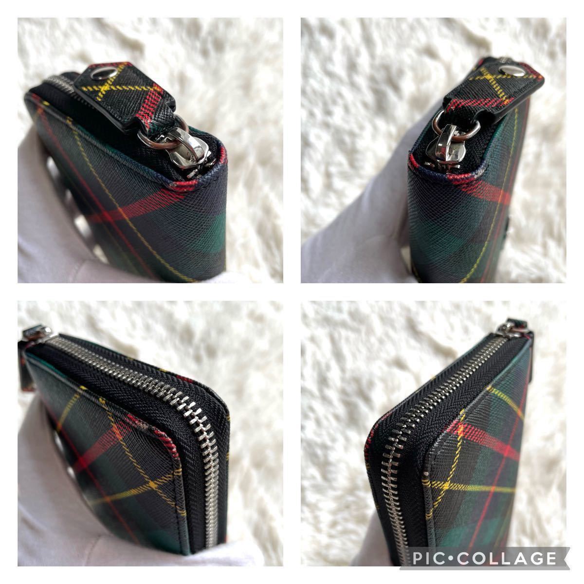 VivienneWestwood ラウンドファスナー長財布 ダービーチェック VivienneWestwood ラウンドファスナー長財布 ダービーチェック